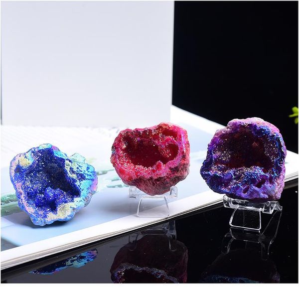 50-80g natural crystal gold plated agate geode crystal cluster healing stone raw crystals reiki rock mineral specimen qu jllsxi, Black
50-80g natural crystal gold plated agate geode crystal cluster healing stone raw crystals reiki rock mineral specimen qu jllsxi, Black