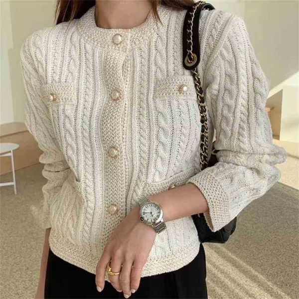 autumn winter sweater women fashion single breasted vintage short sweaters ladies elegant o neck pearl button knittted coat 210525, White;black
autumn winter sweater women fashion single breasted vintage short sweaters ladies elegant o neck pearl button knittted coat 210525, White;black