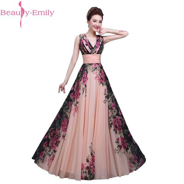 party dresses floral printed v-neck sleeveless chiffon a-line evening dress long 2021 floor-length prom formal gowns, White;black
party dresses floral printed v-neck sleeveless chiffon a-line evening dress long 2021 floor-length prom formal gowns, White;black
