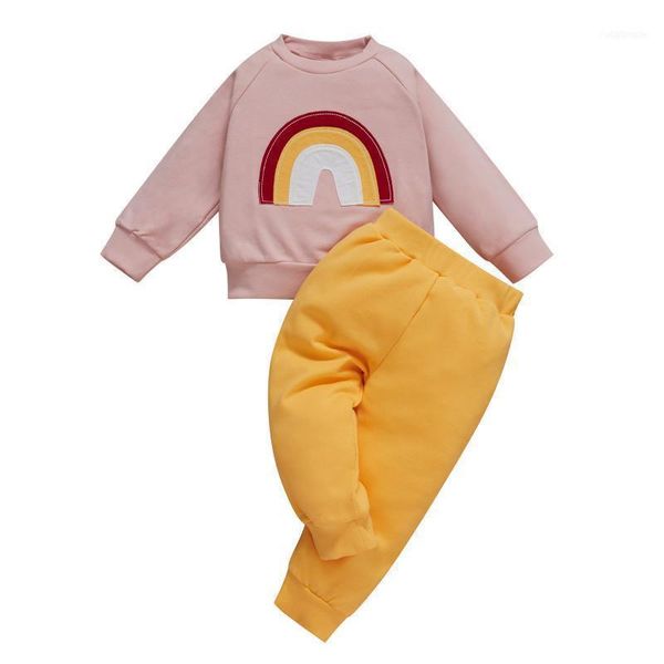 clothing sets 2021 fashion toddler baby girl 2pcs autumn set long sleeve rainbow printed yellow pants 0-4years1, White
clothing sets 2021 fashion toddler baby girl 2pcs autumn set long sleeve rainbow printed yellow pants 0-4years1, White