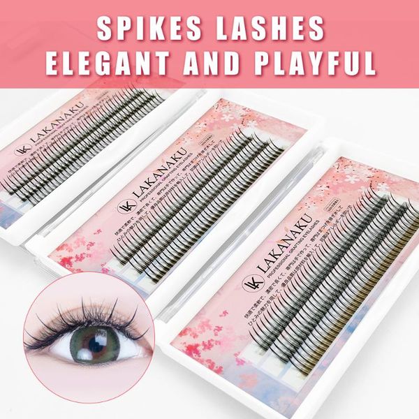 false eyelashes lakanaku a shape premade spikes lashes fishtail fan single fairy tray volume cilios
false eyelashes lakanaku a shape premade spikes lashes fishtail fan single fairy tray volume cilios