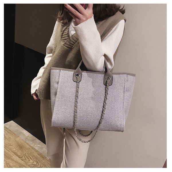 fashion canvas beach shoulder bag women big causal tote leather handbag new chain sling bags women hand bag beach totes laides
fashion canvas beach shoulder bag women big causal tote leather handbag new chain sling bags women hand bag beach totes laides