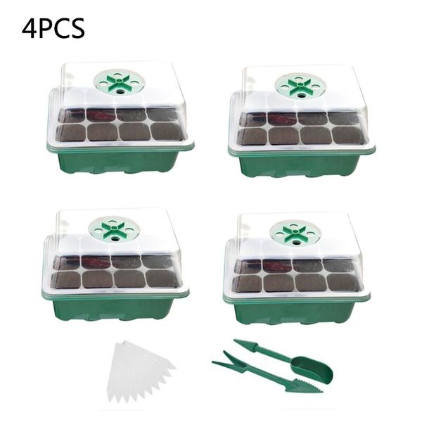 planters & pots 12 cells reusable plant growing humidity adjustable seedling starter tray propagator yard with dome base greenhouse germinat
planters & pots 12 cells reusable plant growing humidity adjustable seedling starter tray propagator yard with dome base greenhouse germinat