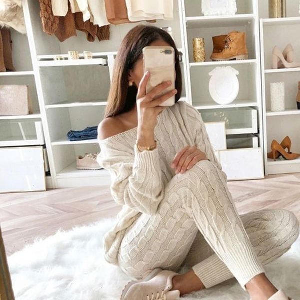 women sweater knitted 2 piece set long sleeve crop and long pants 2021 autumn winter sweater two piece set outfits, Gray
women sweater knitted 2 piece set long sleeve crop and long pants 2021 autumn winter sweater two piece set outfits, Gray