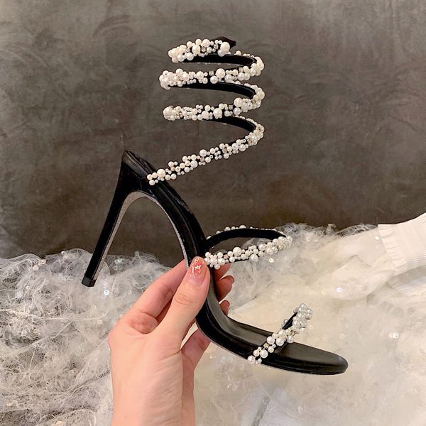 cleo rene caovilla sandals pearl crystals gem embellished stiletto heels evening shoes women high heeled luxury designers wraparound dress z, Black
cleo rene caovilla sandals pearl crystals gem embellished stiletto heels evening shoes women high heeled luxury designers wraparound dress z, Black