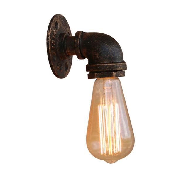 

licg-bg804 retro industrial simple 110v-240v antique iron pipe small wall lamp loft light bar retro european and american cafe