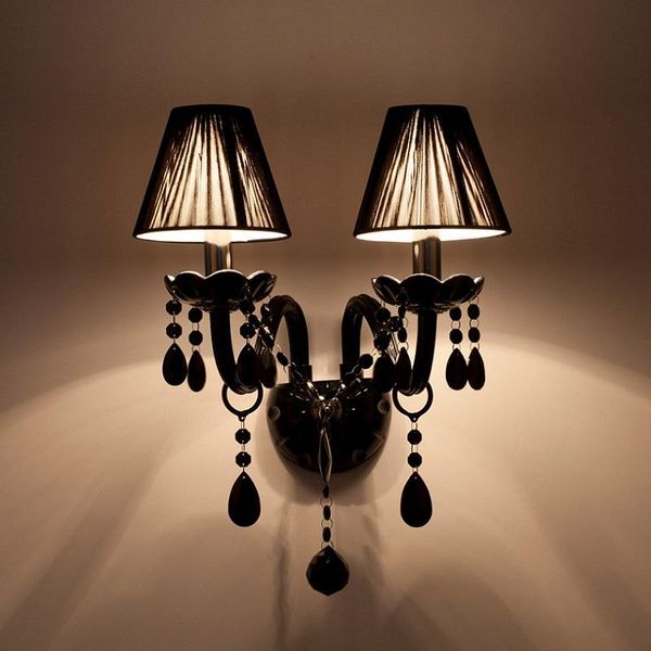 wall lamps crystal lamp sconce light black modern fashion entrance way of head lighting
wall lamps crystal lamp sconce light black modern fashion entrance way of head lighting