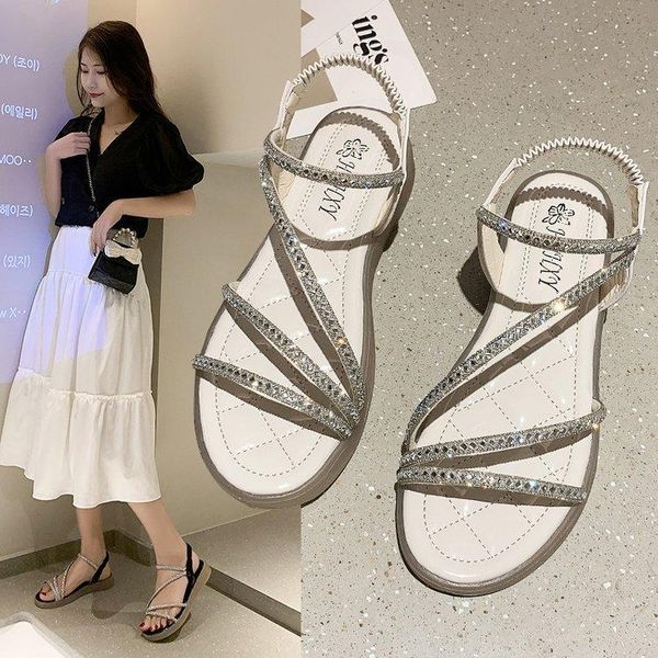 sandals 2021 rhinestone crystal jelly bottom thin strap roman fashion shoes ins, Black
sandals 2021 rhinestone crystal jelly bottom thin strap roman fashion shoes ins, Black