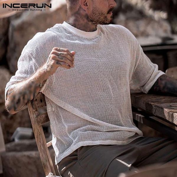 men's t-shirts 2021 men t shirt mesh transparent round neck short sleeve casual tee breathable streetwear party camisetas 5xl ince, White;black
men's t-shirts 2021 men t shirt mesh transparent round neck short sleeve casual tee breathable streetwear party camisetas 5xl ince, White;black