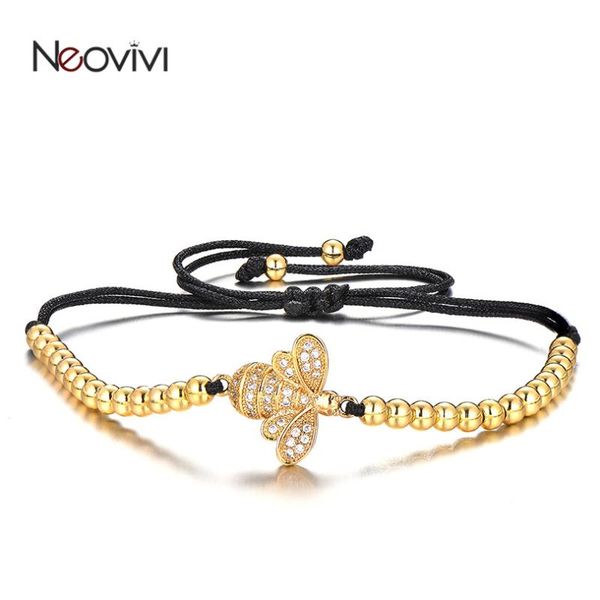 charm bracelets neovivi cute animal zircon bee bead macrame women jewelry metal beads adjustable link braiding bangles diy female gift, Golden;silver
charm bracelets neovivi cute animal zircon bee bead macrame women jewelry metal beads adjustable link braiding bangles diy female gift, Golden;silver