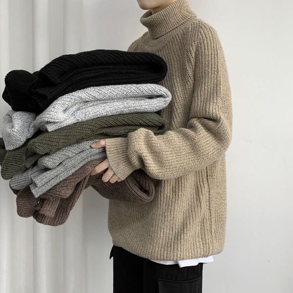 2021 new winter thick turtleneck sweater men's warmth fashion retro casual knitted pullover men knitting sweaters mens clothes k3oz, White;black
2021 new winter thick turtleneck sweater men's warmth fashion retro casual knitted pullover men knitting sweaters mens clothes k3oz, White;black