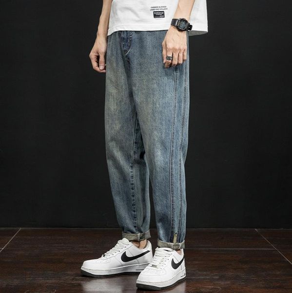 men's jeans 2021 spring and autumn straight loose all-match stretch slim casual blue denim pants
men's jeans 2021 spring and autumn straight loose all-match stretch slim casual blue denim pants