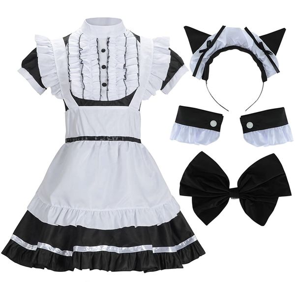 2021 adorable women anime cosplay costume outfit lolita a maid as palco trajes from household waitress akw5, Black;gray
2021 adorable women anime cosplay costume outfit lolita a maid as palco trajes from household waitress akw5, Black;gray