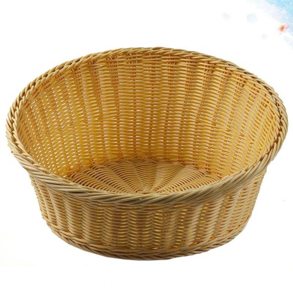 storage baskets 1pc imitated rattan woven basket fruit bread household deskorganizer (yellow)
storage baskets 1pc imitated rattan woven basket fruit bread household deskorganizer (yellow)