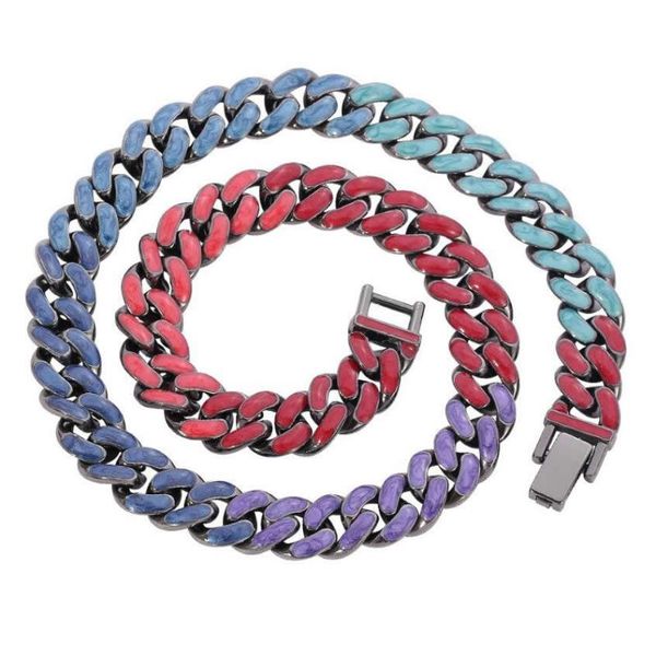 pendant necklaces colorful cuban chain drop oil women men female fashion design hip-hop trend simple cold style necklace wn23, Silver
pendant necklaces colorful cuban chain drop oil women men female fashion design hip-hop trend simple cold style necklace wn23, Silver