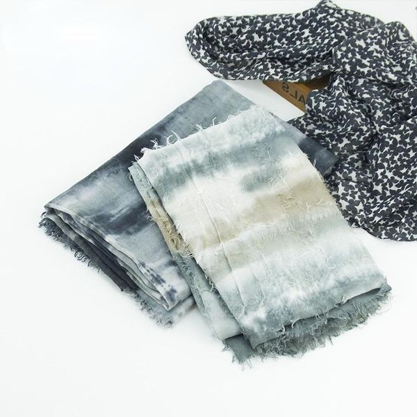 scarves thin cotton scarf tie-dye mosaic color fringed shawl simple literary style easy to take ladies scarf., Blue;gray
scarves thin cotton scarf tie-dye mosaic color fringed shawl simple literary style easy to take ladies scarf., Blue;gray