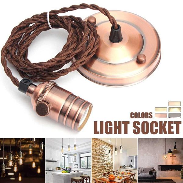lamp holders & bases 2m copper retro vintage e27/e26 pendant holder hanging ceiling rose light bulb fixture with sucker 110-240v
lamp holders & bases 2m copper retro vintage e27/e26 pendant holder hanging ceiling rose light bulb fixture with sucker 110-240v