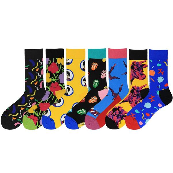 men's socks the spring and summer cotton mid-stockings color stitched stockings amazon, Black
men's socks the spring and summer cotton mid-stockings color stitched stockings amazon, Black