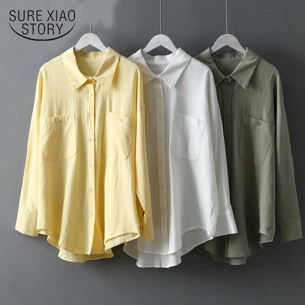 basic white shirts for women spring autumn turn-down collar double pockets office ladies blouse female blusas 10109 210528
basic white shirts for women spring autumn turn-down collar double pockets office ladies blouse female blusas 10109 210528