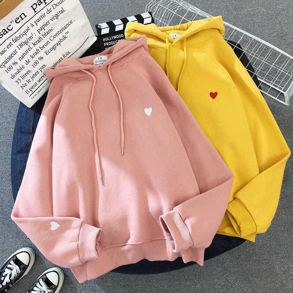 women's hoodies & sweatshirts women fashion love heart embroidery fleece hoody sweatshirt fall winter harajuku girls hoodie loose femal, Black
women's hoodies & sweatshirts women fashion love heart embroidery fleece hoody sweatshirt fall winter harajuku girls hoodie loose femal, Black
