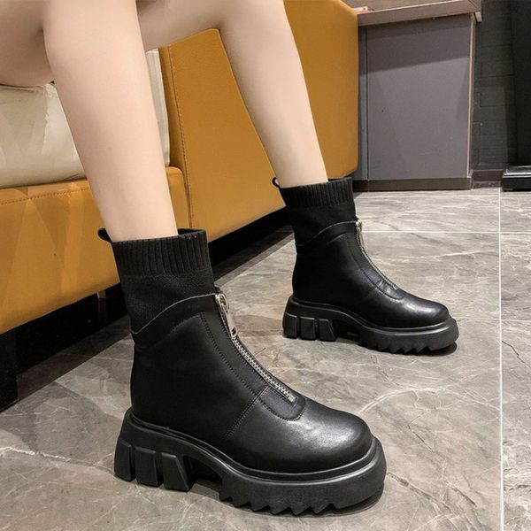 2021 new women ankle boots pu leather stretch fabric shoes ladies non-slip warm plush plarform thich bottomn chunky heels botas yehh fdla, Black
2021 new women ankle boots pu leather stretch fabric shoes ladies non-slip warm plush plarform thich bottomn chunky heels botas yehh fdla, Black