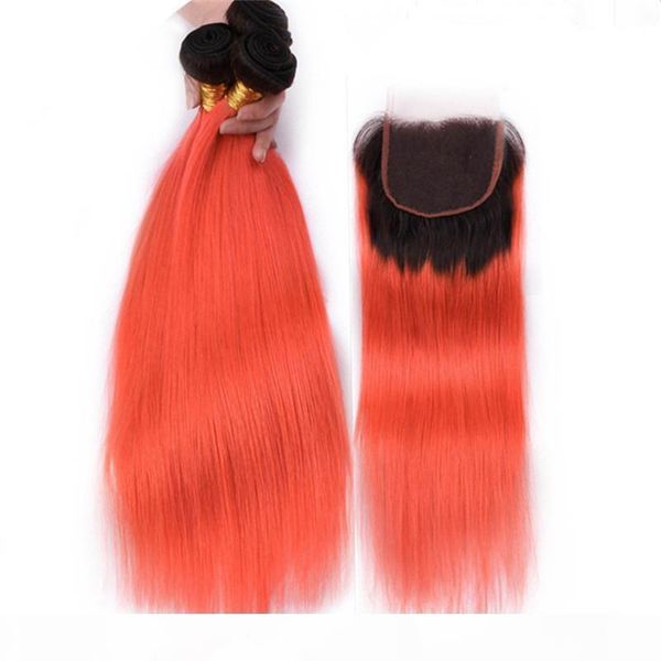 straight #1b orange ombre brazilian human hair weaves with 4x4 lace closure 4pcs lot ombre orange virgin hair bundles deals with closure, Black;brown
straight #1b orange ombre brazilian human hair weaves with 4x4 lace closure 4pcs lot ombre orange virgin hair bundles deals with closure, Black;brown
