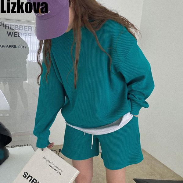 women's tracksuits lizkova green hoodies sets women 2021 long sleeve oversized pullover high waist sports shorts spring casual, Gray
women's tracksuits lizkova green hoodies sets women 2021 long sleeve oversized pullover high waist sports shorts spring casual, Gray