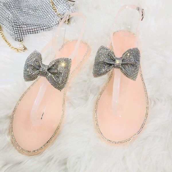 women jelly shoes colorful crystal bow waterproof summer beach female sandals flat with solid breathable 2021 sandalias mujer, Black
women jelly shoes colorful crystal bow waterproof summer beach female sandals flat with solid breathable 2021 sandalias mujer, Black