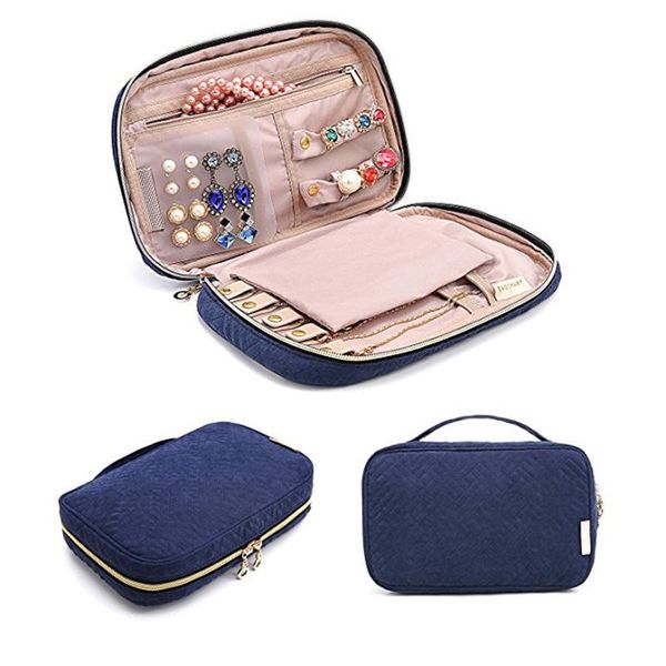 jewelry pouches, bags storage portable handbag necklace earring rings bracelet watch organizer case ladies accessories collection bag, Pink;blue
jewelry pouches, bags storage portable handbag necklace earring rings bracelet watch organizer case ladies accessories collection bag, Pink;blue