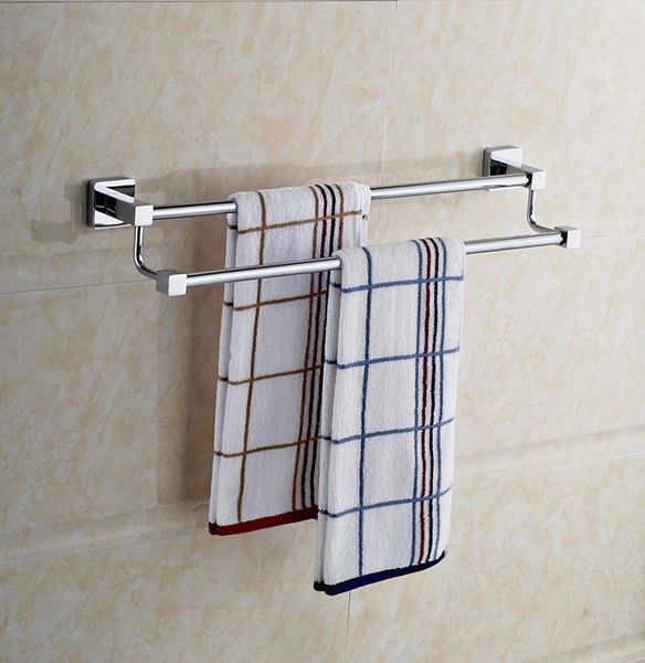 towel racks stainless steel rack, square base, double rod, professional bathroom shelf, rail
towel racks stainless steel rack, square base, double rod, professional bathroom shelf, rail