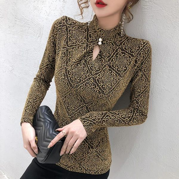 women's t-shirt turtleneck vintage shirts 2021 autumn plus size elegant long sleeve women t shirt mesh woman tshirt clothes, White
women's t-shirt turtleneck vintage shirts 2021 autumn plus size elegant long sleeve women t shirt mesh woman tshirt clothes, White