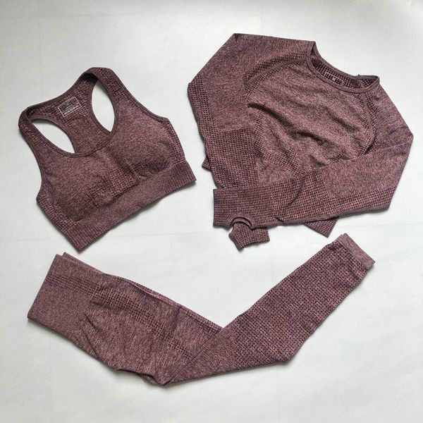 3pcs women seamless yoga set fitness sports suits gym cloth yoga long sleeve shirts high waist running leggings workout clothing
3pcs women seamless yoga set fitness sports suits gym cloth yoga long sleeve shirts high waist running leggings workout clothing