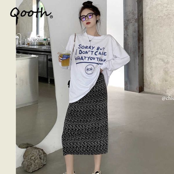 qooth autumn women's loose long thin cotton sweatshirts o neck casual female and leopard skirts 2 pcs clothing set qt152 210609, White
qooth autumn women's loose long thin cotton sweatshirts o neck casual female and leopard skirts 2 pcs clothing set qt152 210609, White