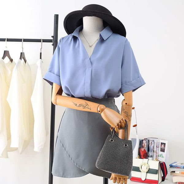 women's t-shirt 2021 the spring and autumn period leisure short sleeve loose chiffon pure color tees, White
women's t-shirt 2021 the spring and autumn period leisure short sleeve loose chiffon pure color tees, White