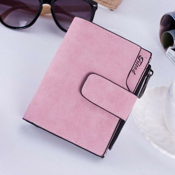 wallets 2021 fashion women's frosted pu leather short wallet for woman zipper hasp mini coin purse lady small id holders, Red;black
wallets 2021 fashion women's frosted pu leather short wallet for woman zipper hasp mini coin purse lady small id holders, Red;black