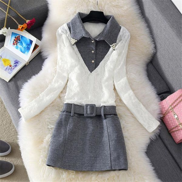 casual dresses autumn winter women long sleeve add velvet dress big size lace elegant office lady woolen vestidos bottomings 1114, Black;gray
casual dresses autumn winter women long sleeve add velvet dress big size lace elegant office lady woolen vestidos bottomings 1114, Black;gray