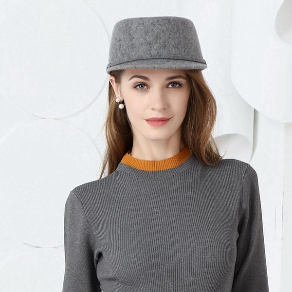 stingy brim hats women fashion hat 2021 autumn winter army wool elegant lady fedoras keep warm casual caps b-7453, Blue;gray
stingy brim hats women fashion hat 2021 autumn winter army wool elegant lady fedoras keep warm casual caps b-7453, Blue;gray