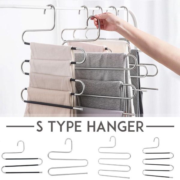 laundry bags 5 layers hanger s-type stainless steel clothes pants scarf hangers multifunctional multilayer storage rack holder organizer
laundry bags 5 layers hanger s-type stainless steel clothes pants scarf hangers multifunctional multilayer storage rack holder organizer