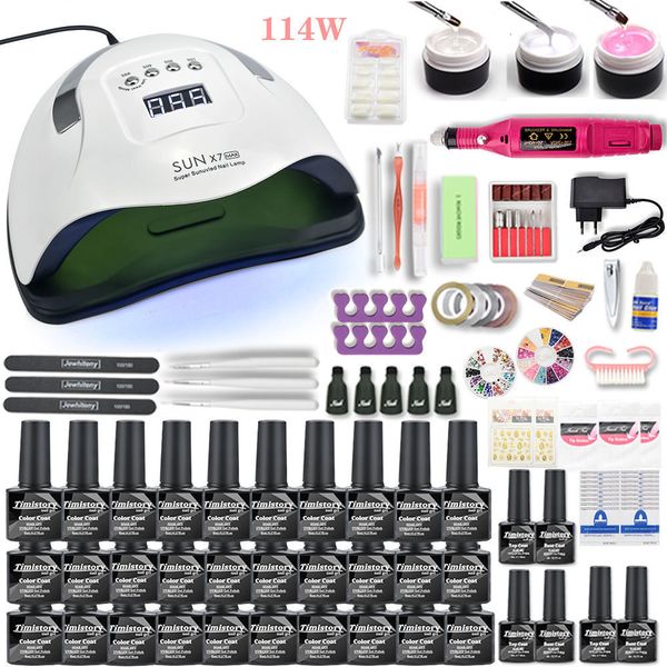 gel polish kit 114w new led lamp electric 35000rpm drill new set nail art tools nails
gel polish kit 114w new led lamp electric 35000rpm drill new set nail art tools nails