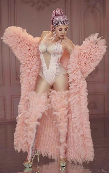 bright diamond jumpsuit women stretch mesh pink jacket +bodysuit+hose+ headwear nightclub dancer leotard stage costumes, Black;red
bright diamond jumpsuit women stretch mesh pink jacket +bodysuit+hose+ headwear nightclub dancer leotard stage costumes, Black;red