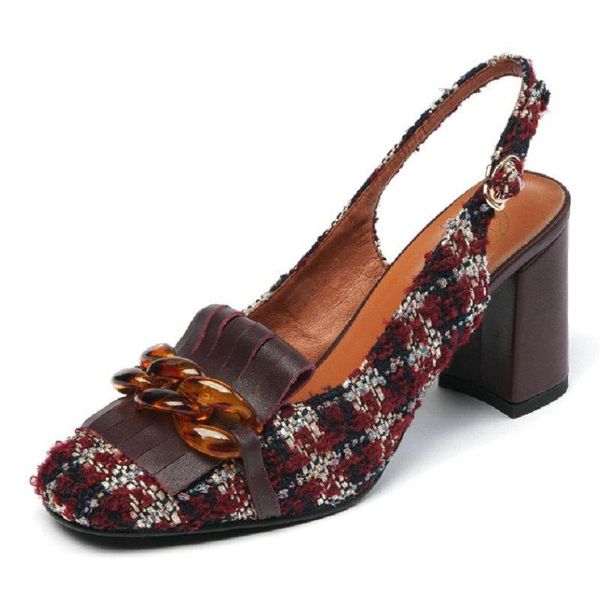 sandals zawsthia 2021 summer tweed plaid checker slingbacks woman shoes block high heels genuine leather insole women with chain, Black
sandals zawsthia 2021 summer tweed plaid checker slingbacks woman shoes block high heels genuine leather insole women with chain, Black
