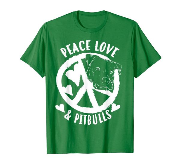 cute peace love pitbulls men and women gift t-shirt, White;black 
cute peace love pitbulls men and women gift t-shirt, White;black
