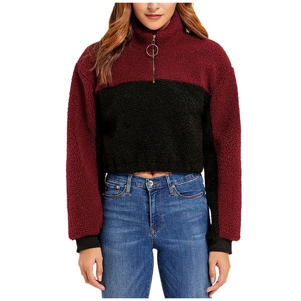 patchwork cashmere long mouw short revers design trui women fashion winter jas # 40%, Black;brown
patchwork cashmere long mouw short revers design trui women fashion winter jas # 40%, Black;brown