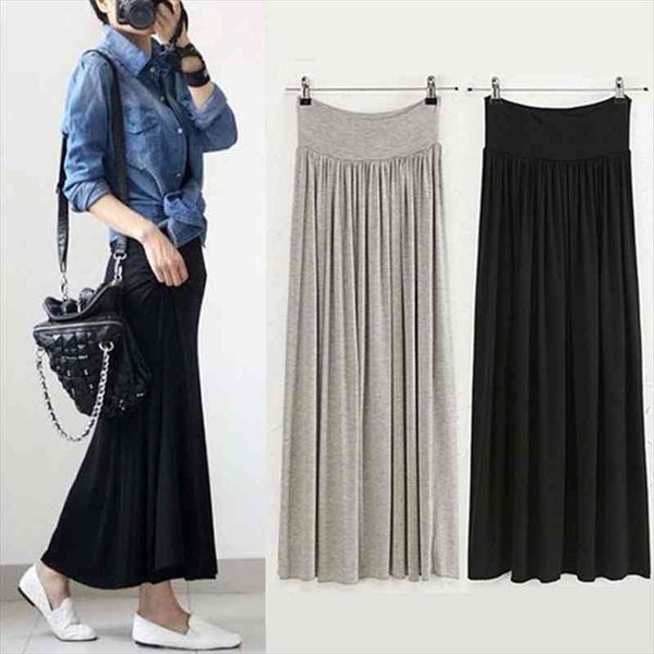 long pleated summer autumn womens skirt elastic high waist modal female big swing maxi saia plus size 587, Black
long pleated summer autumn womens skirt elastic high waist modal female big swing maxi saia plus size 587, Black