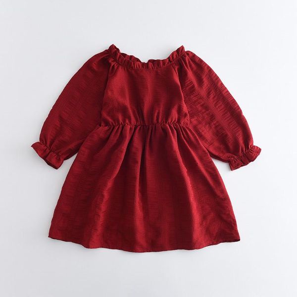 girl's dresses christmas princess fashion girls 2021 kids girl pleat casual costumes children party cute solid vestidos for 3-7y, Red;yellow
girl's dresses christmas princess fashion girls 2021 kids girl pleat casual costumes children party cute solid vestidos for 3-7y, Red;yellow