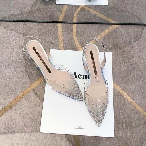 dress shoes crystal pointed toe buckle band slingback pumps women gladiator sandals fairy transparent thin high heels 2021, Black
dress shoes crystal pointed toe buckle band slingback pumps women gladiator sandals fairy transparent thin high heels 2021, Black