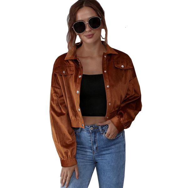 2021 new long women corduroy short jacket autumn casual button pocket crop coat puff sleeve outwear pockets ladies slim brown 6u23, White;black
2021 new long women corduroy short jacket autumn casual button pocket crop coat puff sleeve outwear pockets ladies slim brown 6u23, White;black