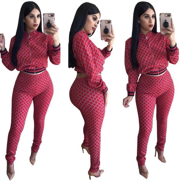 autumn and winter new fashion women's wear printed leisure sports two-piece set zipper trouser suit, Gray
autumn and winter new fashion women's wear printed leisure sports two-piece set zipper trouser suit, Gray