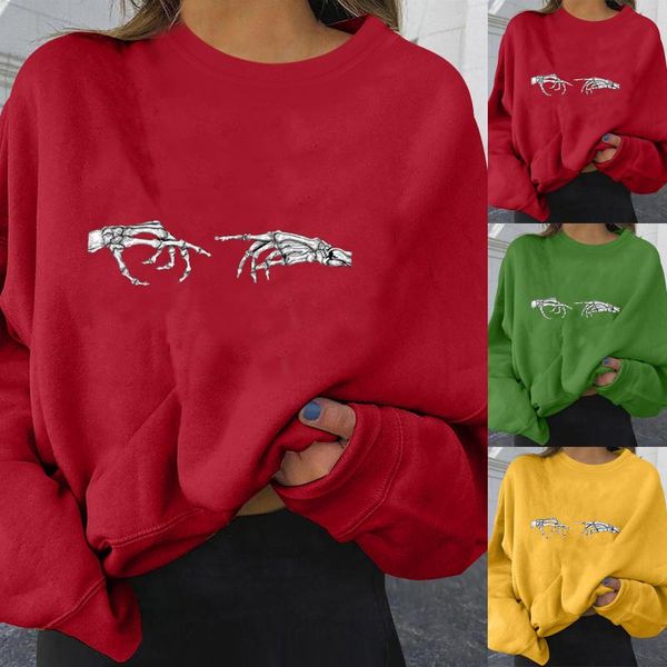 women's t-shirt halloween sweater autumn and winter round neck hoodies long sleeve printed sweatshirt roupas femininas #xy, White
women's t-shirt halloween sweater autumn and winter round neck hoodies long sleeve printed sweatshirt roupas femininas #xy, White