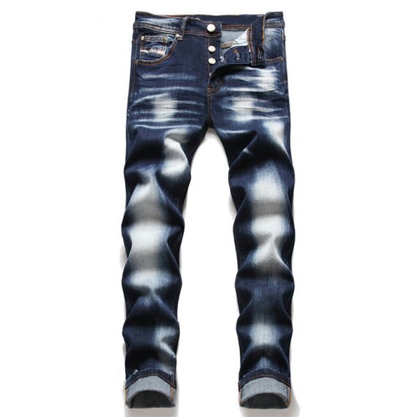 Men's Jeans Fashion Sweat Knee Protector Patchwork High Street Fashions Jogger Trousers Men Elastic Waist Harem Pant Pencil 09, Blue
Men's Jeans Fashion Sweat Knee Protector Patchwork High Street Fashions Jogger Trousers Men Elastic Waist Harem Pant Pencil 09, Blue